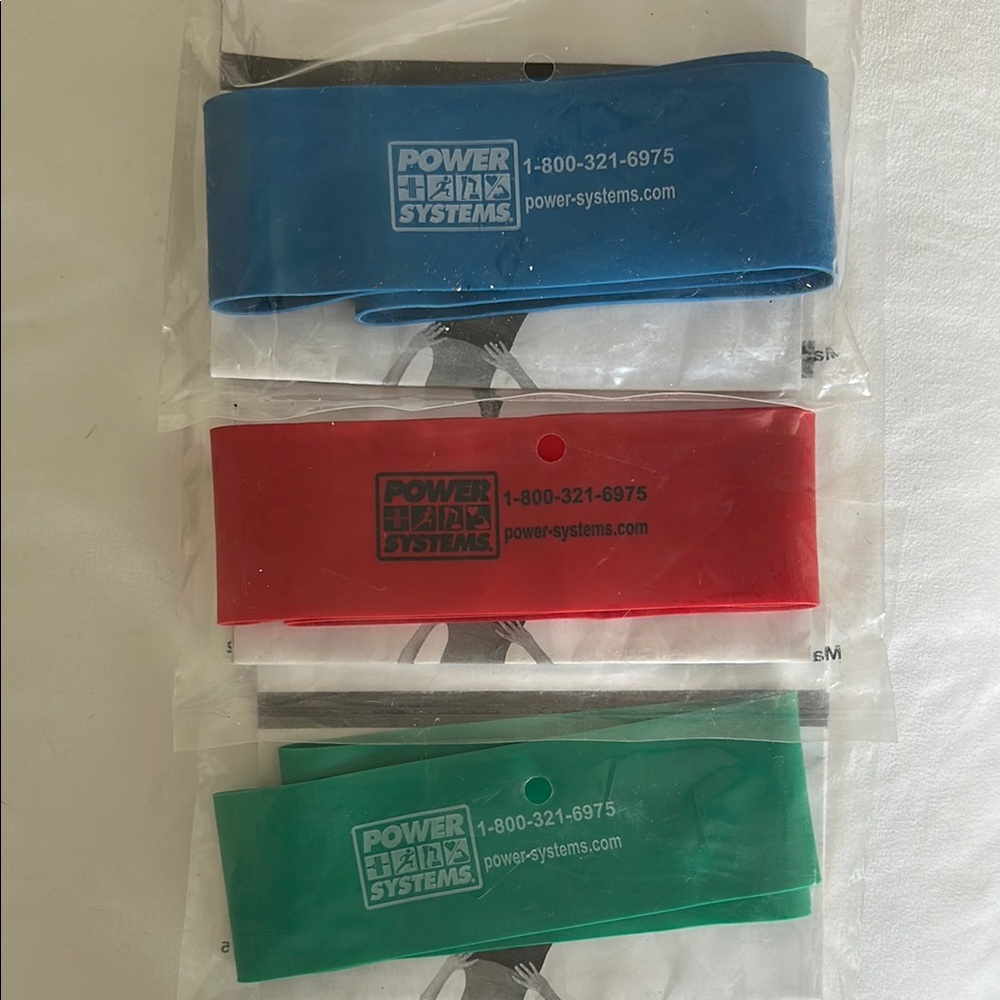 Resistance Bands Set - Blue, Red, Green